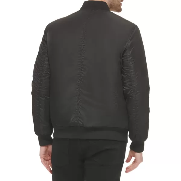 Calvin Klein Mens Nylon Flight JacketBlack