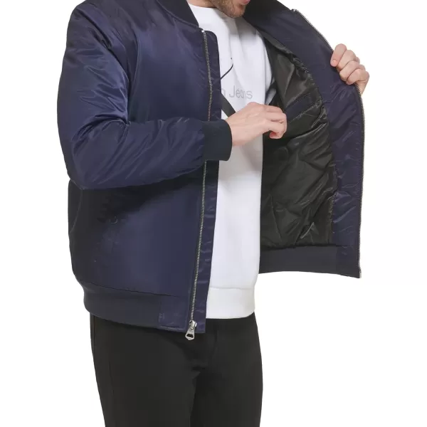 Calvin Klein Mens Nylon Flight JacketTrue Navy