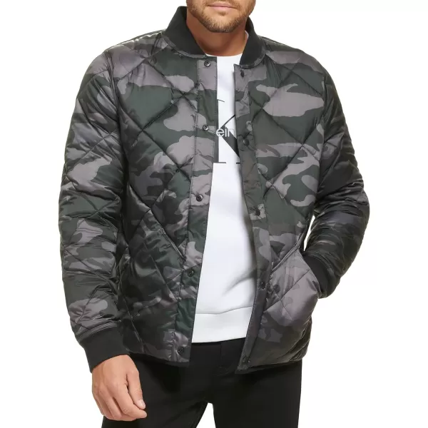 Calvin Klein Mens Reversible Diamond Quilted JacketBlack