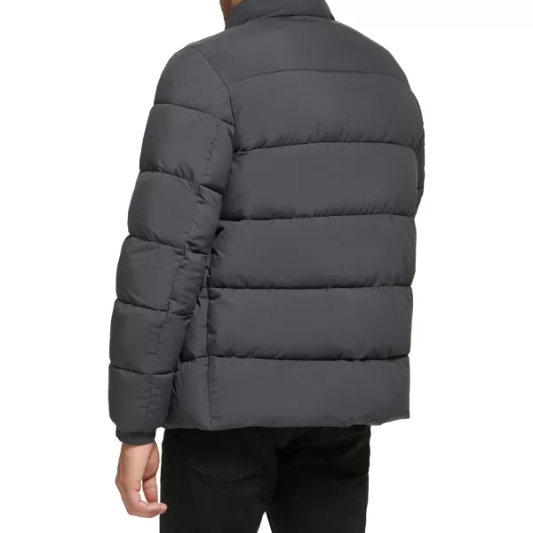 Calvin Klein Mens Snap Front Puffer JacketIron