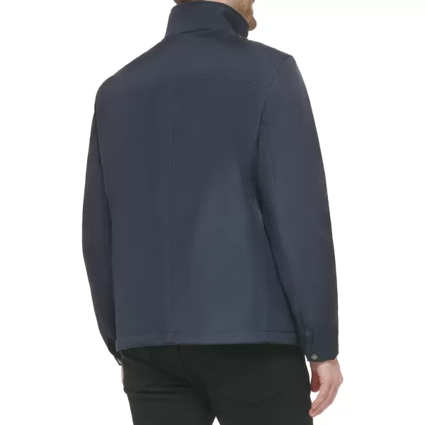 Calvin Klein Mens Stand Collar Poly JacketTrue Navy