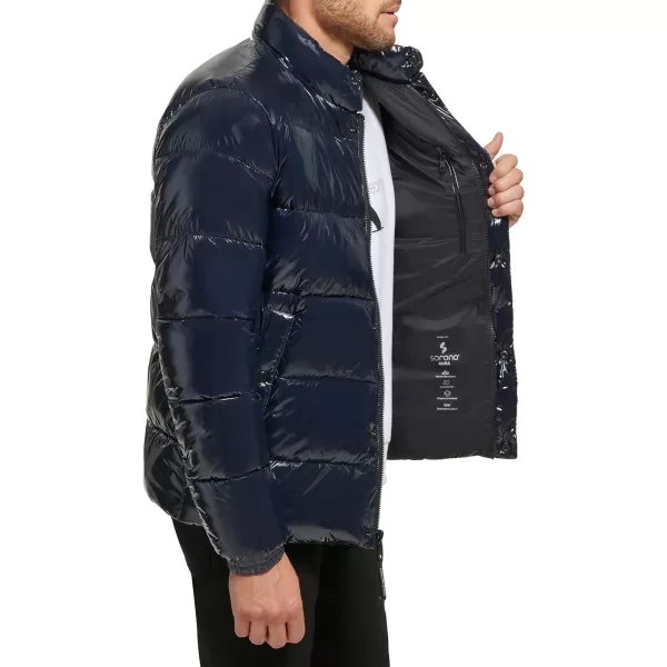 Calvin Klein Puffer JacketMen Winter Coat Water ResistantTrue Navy