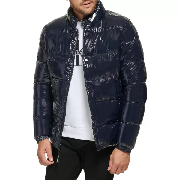 Calvin Klein Puffer JacketMen Winter Coat Water ResistantTrue Navy