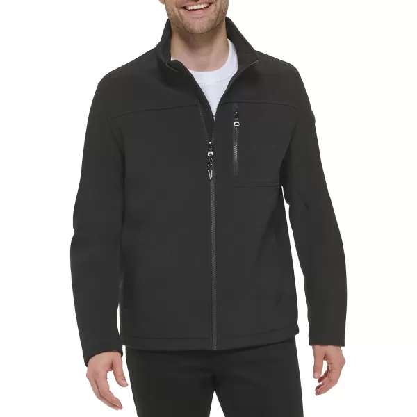 Calvin Klein Water Resistant Windbreaker Jackets for Men Standard and Big and TallDeep Black