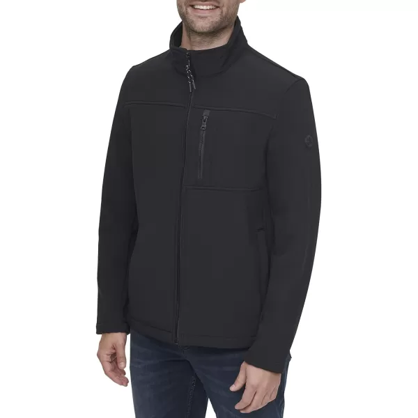 Calvin Klein Water Resistant Windbreaker Jackets for Men Standard and Big and TallDeep Black