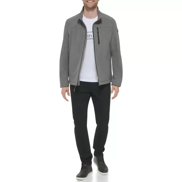 Calvin Klein Water Resistant Windbreaker Jackets for Men Standard and Big and TallLight Grey