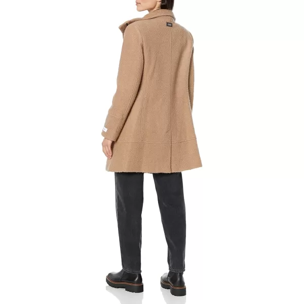 Calvin Klein Womens Classic Cashmere Wool Blend CoatCamel Classic