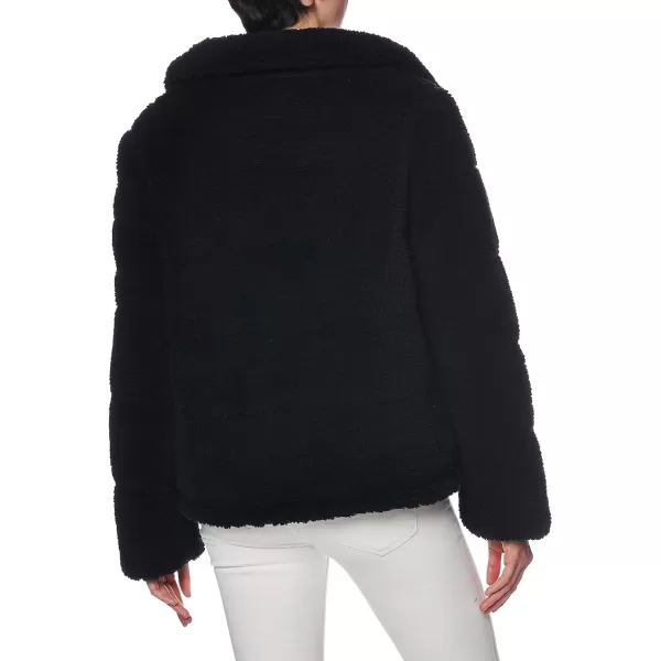 Calvin Klein Womens Faux Sherpa CoatBlack