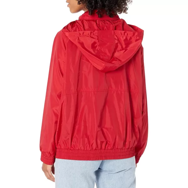 Calvin Klein Womens Lightweight Water Resistant Everyday WindbreakerCrimson