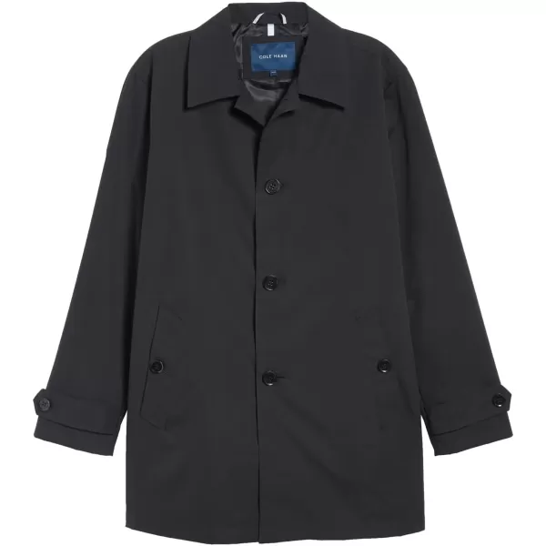 Cole Haan Mens Classic Stand Collar Rain JacketBlack