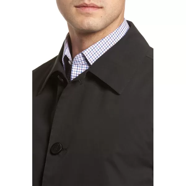 Cole Haan Mens Classic Stand Collar Rain JacketBlack