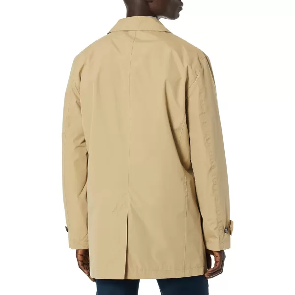 Cole Haan Mens Classic Stand Collar Rain JacketKhaki