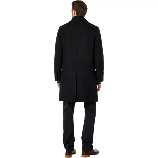 Cole Haan Mens Classic Wool Long Twill CoatCharcoal