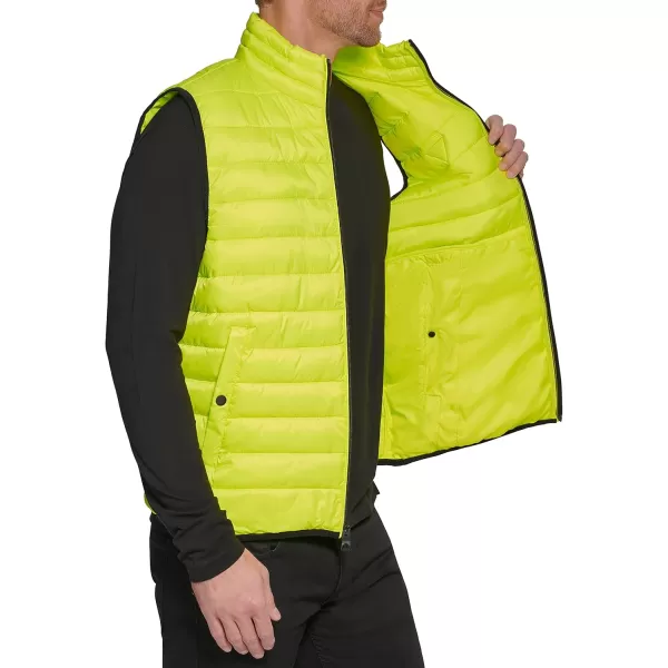 Cole Haan Mens Essential Light Weight Transitional VestNeon Yellow