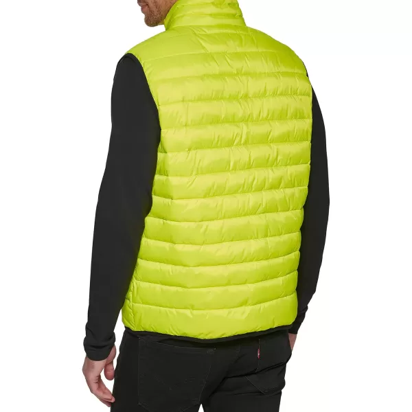 Cole Haan Mens Essential Light Weight Transitional VestNeon Yellow