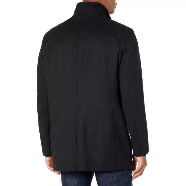 Cole Haan Mens Italian Twill Carcoat JacketBlack