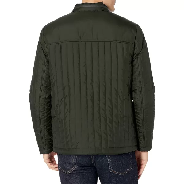 Cole Haan Mens Quilted JacketDark Green