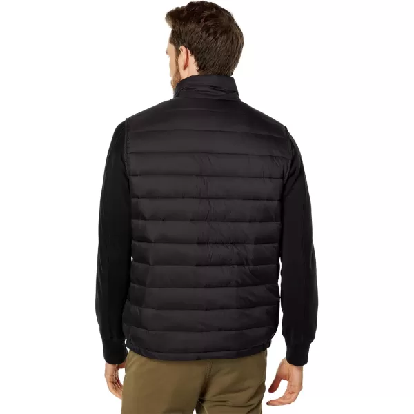 Cole Haan Mens Quilted Puffer Vest with Chest Zip PocketBlack