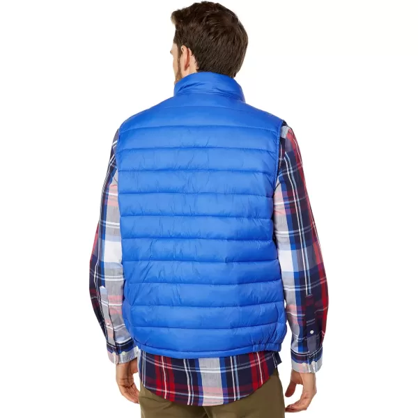 Cole Haan Mens Quilted Puffer Vest with Chest Zip PocketCobalt