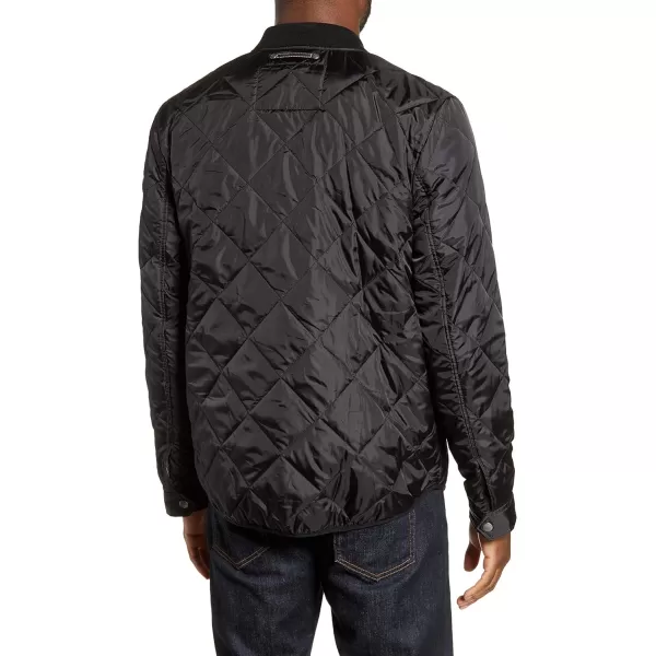 Cole Haan Mens Transitional Quilted Nylon JacketBlack