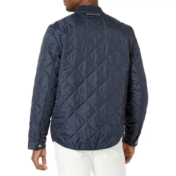 Cole Haan Mens Transitional Quilted Nylon JacketNavy