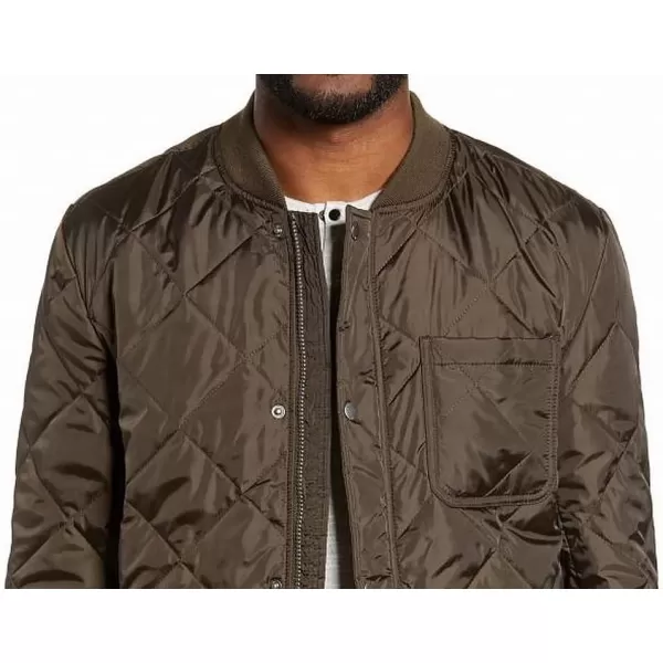 Cole Haan Mens Transitional Quilted Nylon JacketOlive