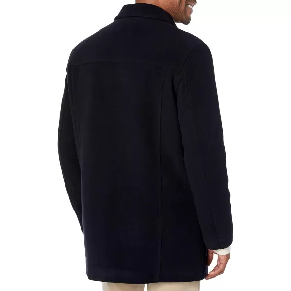 Cole Haan Mens Wool Car Coat Navy MediumCole Haan Mens Wool Car Coat Navy Medium