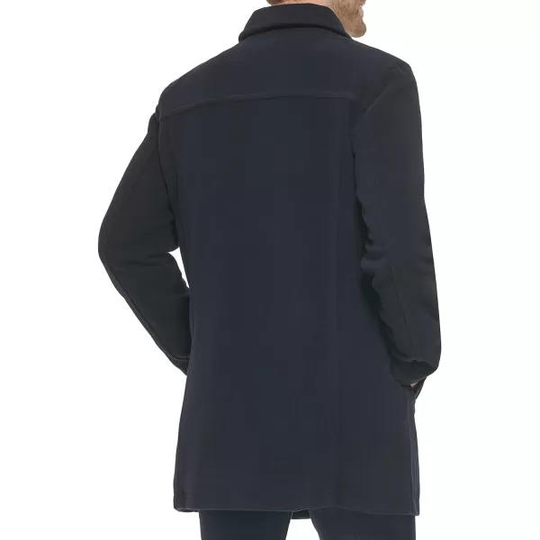 Cole Haan Mens Wool Car Coat Navy MediumCole Haan Mens Wool Car Coat Navy Medium