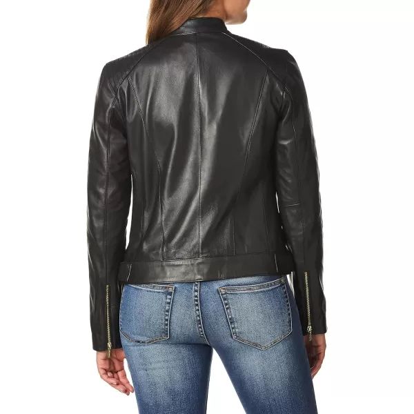 Cole Haan Racer Leather Jacket Women Love to Have in Their ClosetBlack