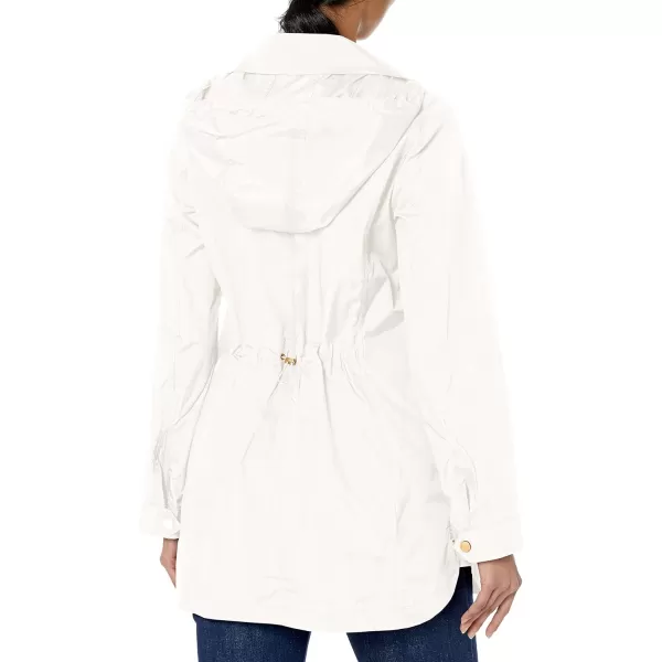 Cole Haan Womens Adjustable Packable Unlined CoatWhite