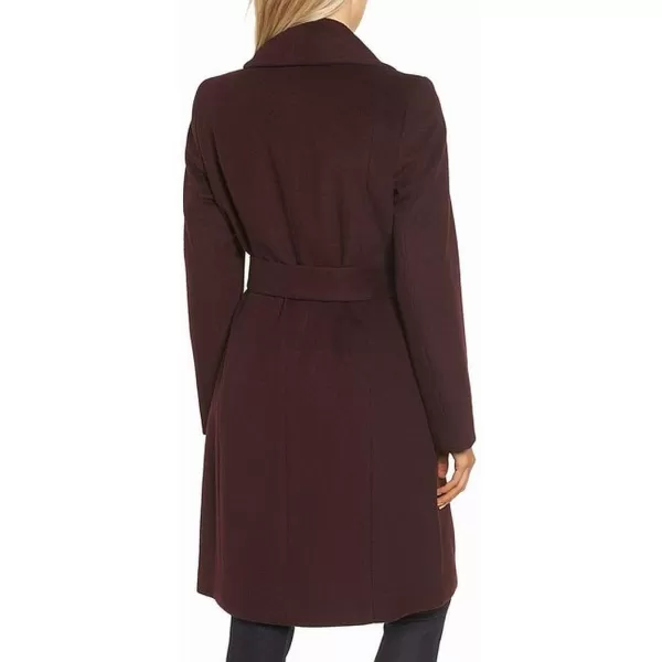 Cole Haan Womens Belted Wool Classically Elegant Coat for YearRound StyleBordeaux