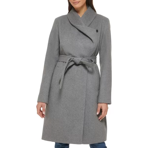 Cole Haan Womens Belted Wool Classically Elegant Coat for YearRound StyleCharcoal