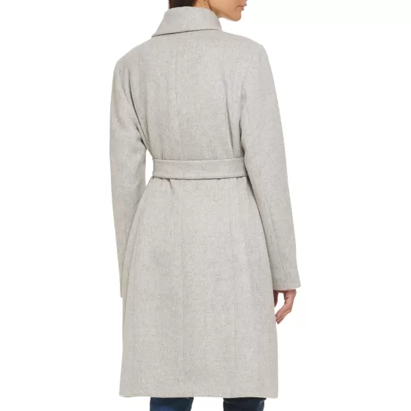 Cole Haan Womens Belted Wool Classically Elegant Coat for YearRound StyleLt Grey