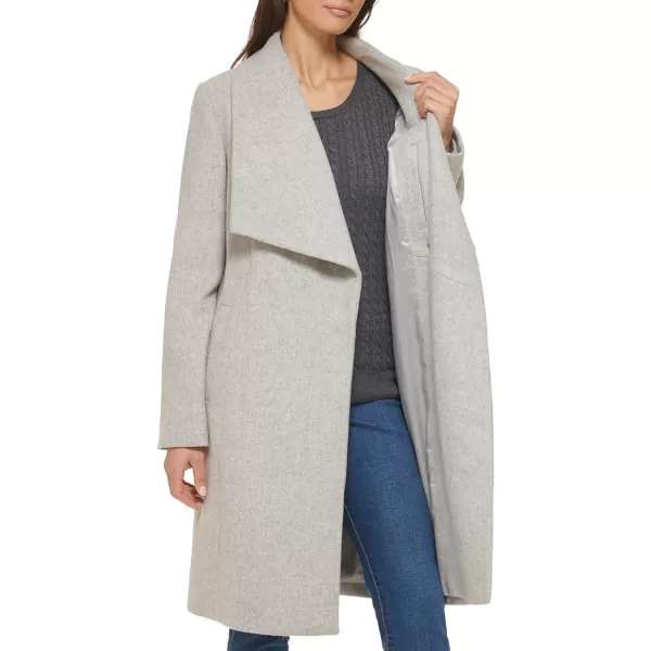 Cole Haan Womens Belted Wool Classically Elegant Coat for YearRound StyleLt Grey