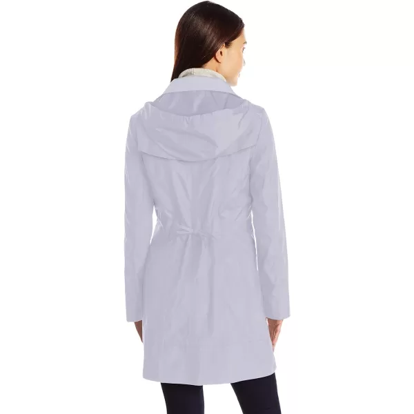 Cole Haan Womens Packable Hooded Rain Jacket with BowLavender