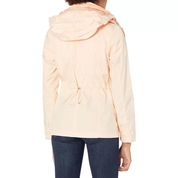 Cole Haan Womens Short Packable Rain JacketApricot