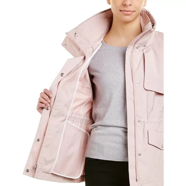 Cole Haan Womens Short Packable Rain JacketCanyon Rose