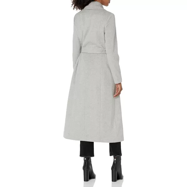 Cole Haan Womens Slick Wool Wrap CoatLt Grey