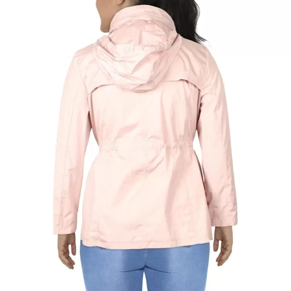 Cole Haan Womens Travel Packable Rain JacketCanyon Rose