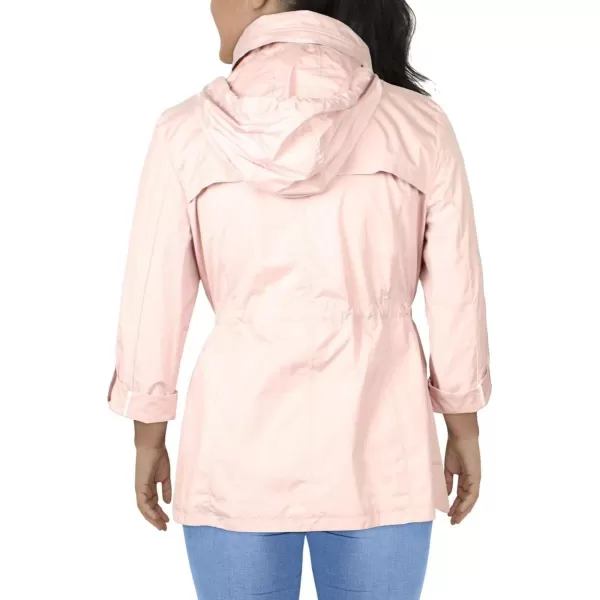 Cole Haan Womens Travel Packable Rain JacketCanyon Rose