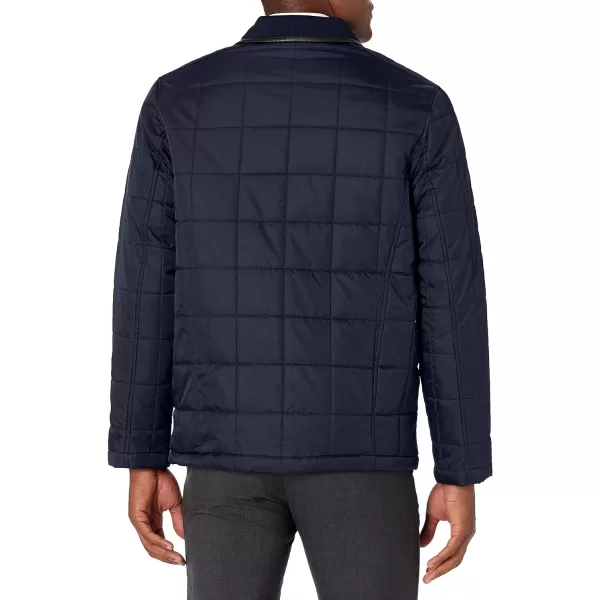 Cole Haan mens Box Quilted JacketNavy