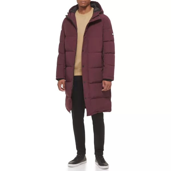 DKNY Mens Arctic Cloth Hooded Extra Long Parka JacketPort
