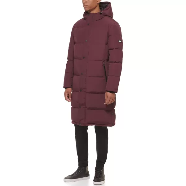 DKNY Mens Arctic Cloth Hooded Extra Long Parka JacketPort