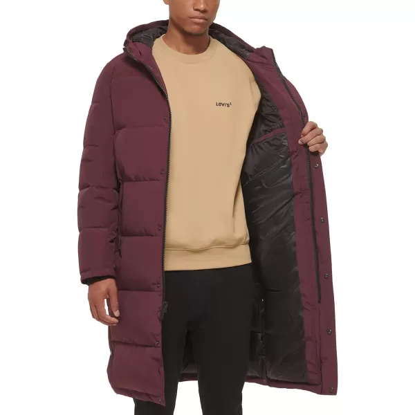 DKNY Mens Arctic Cloth Hooded Extra Long Parka JacketPort