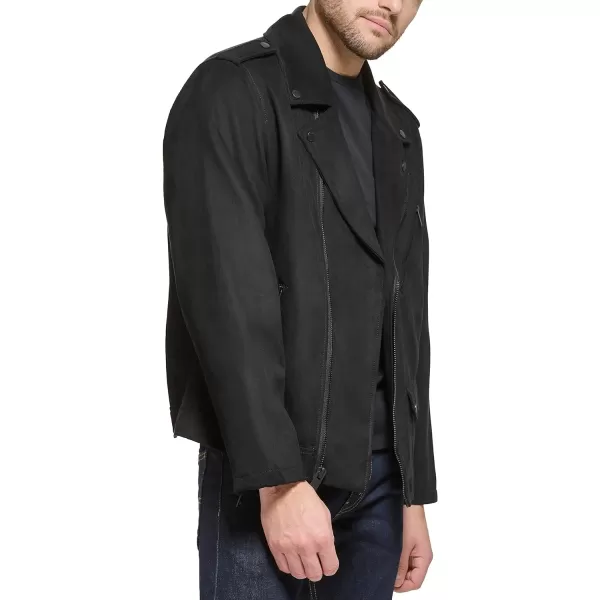 DKNY Mens Modern Motorcycle JacketBlack