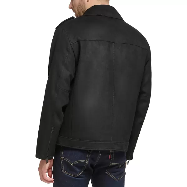 DKNY Mens Modern Motorcycle JacketBlack