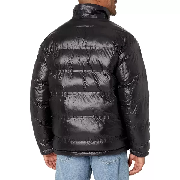DKNY Mens Reversible Sherpa Puffer JacketBlack