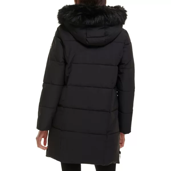 DKNY Womens Cold Weather Outerwear PufferBlack