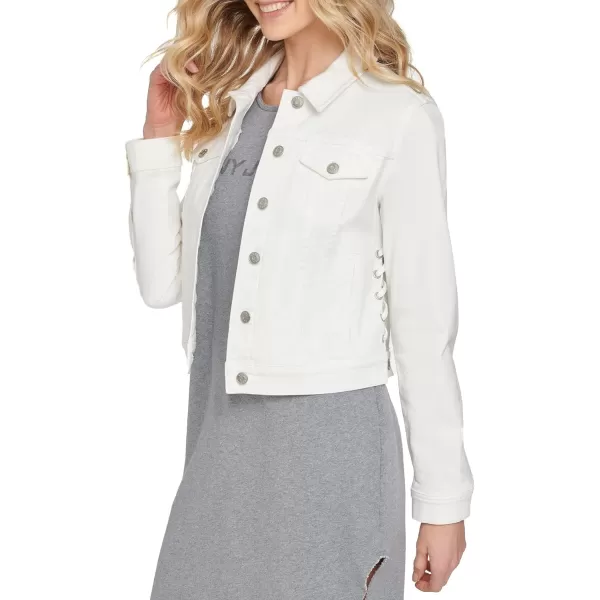 DKNY Womens Denim JacketWhite