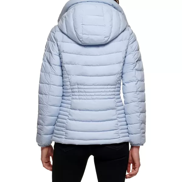 DKNY Womens Everyday Outerwear Packable Stretchy JacketPowder Blue